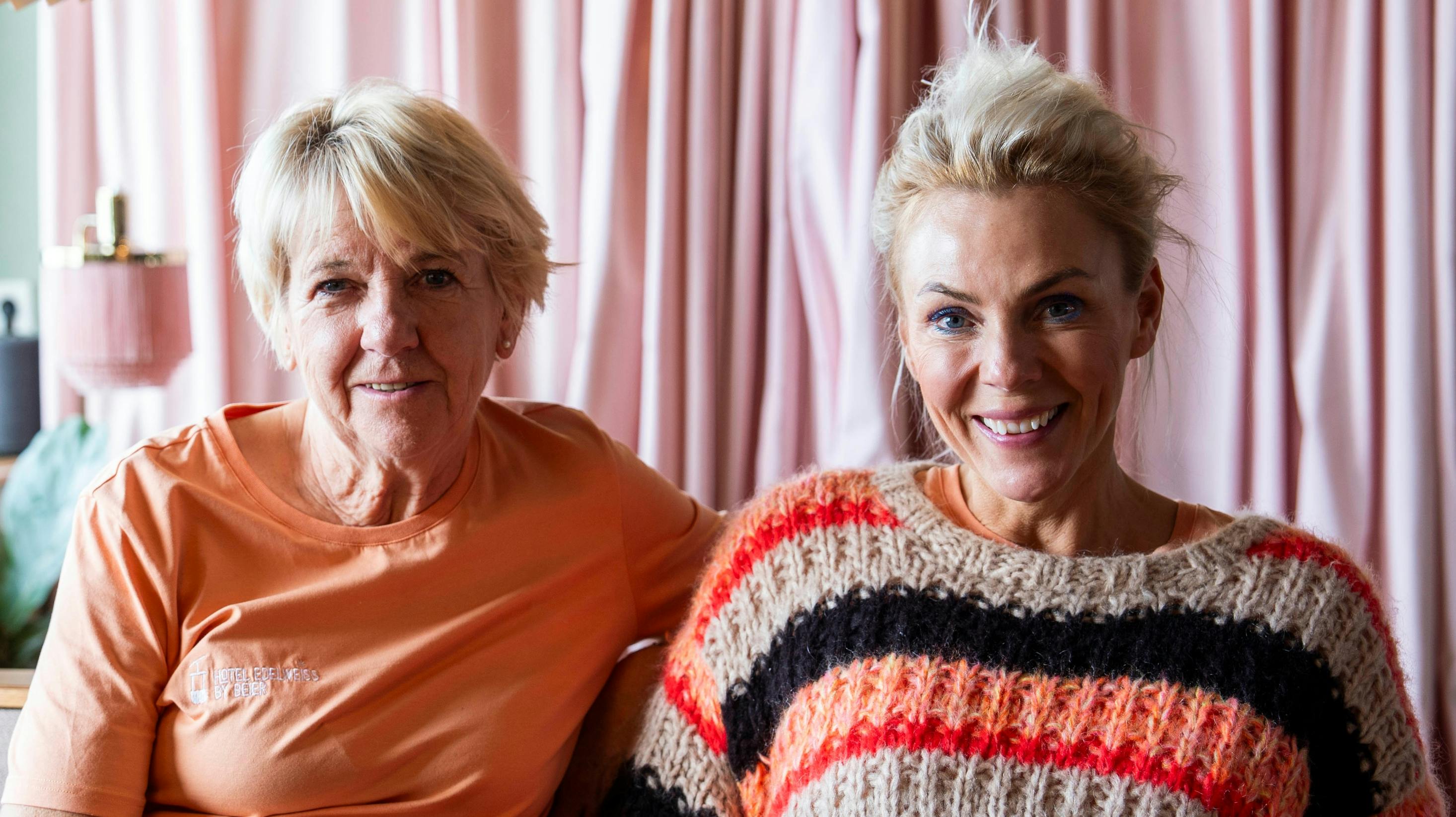 Lene Beier med sin mor, Jytte Ransborg.