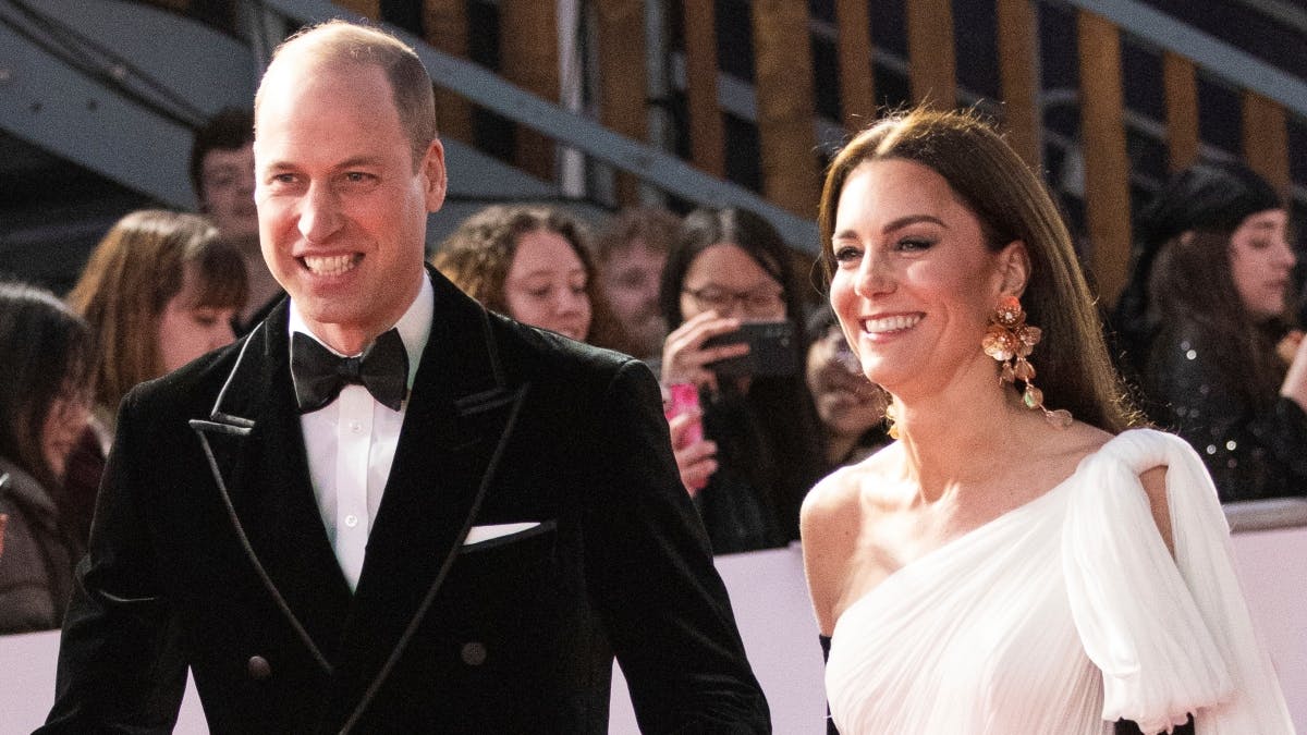 Prins William og prinsesse Kate til BAFTA i 2023.&nbsp;