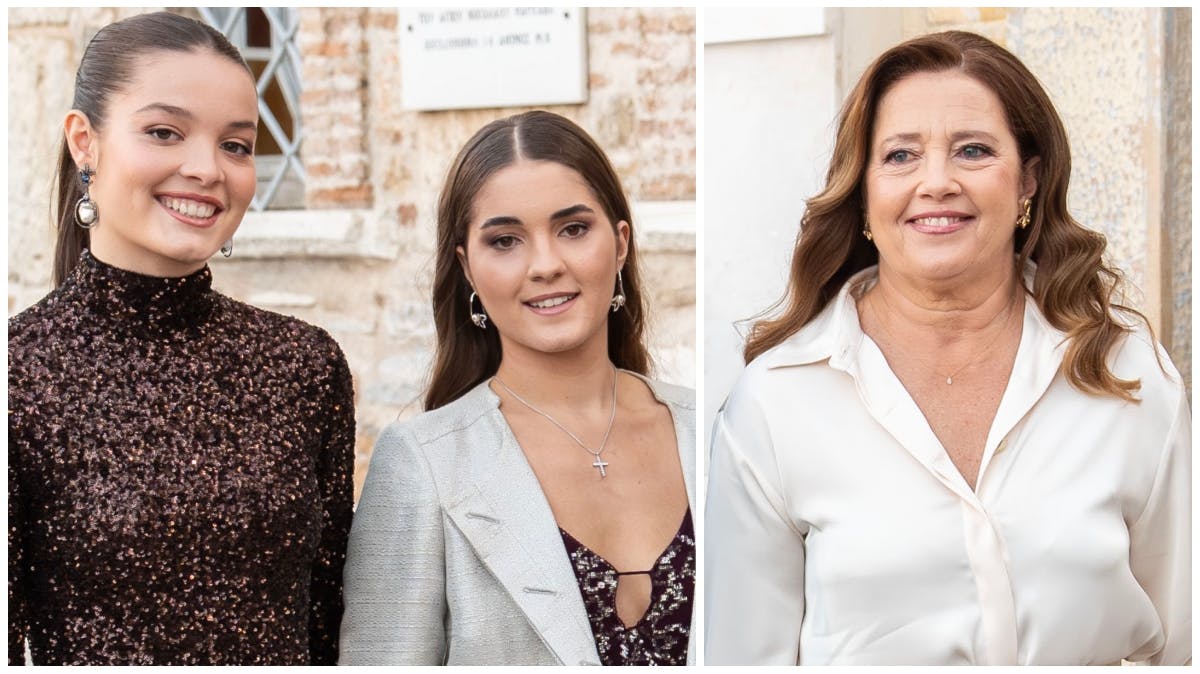 Amelia og Ana Maria samt Alexia de Grece