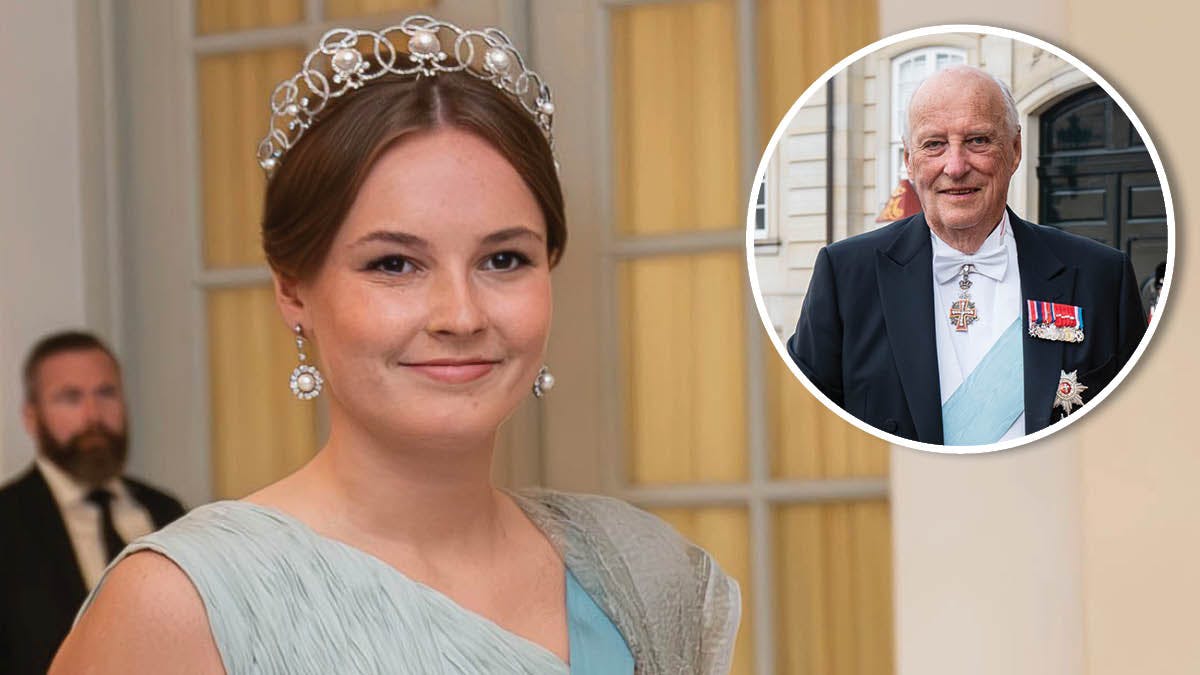 Prinsesse Ingrid Alexandra og kong Harald. 