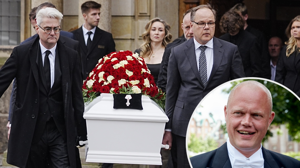 Et sidste farvel til Peter Christensen: De bar kisten | BILLED-BLADET