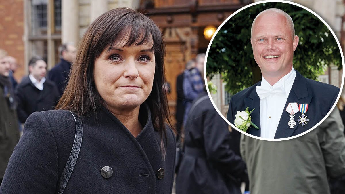 Sophie Løhde var meget rørt til Peter Christensens begravelse.