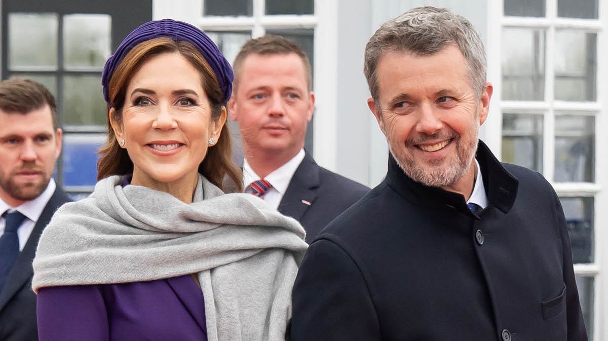 Dronning Mary og kong Frederik.