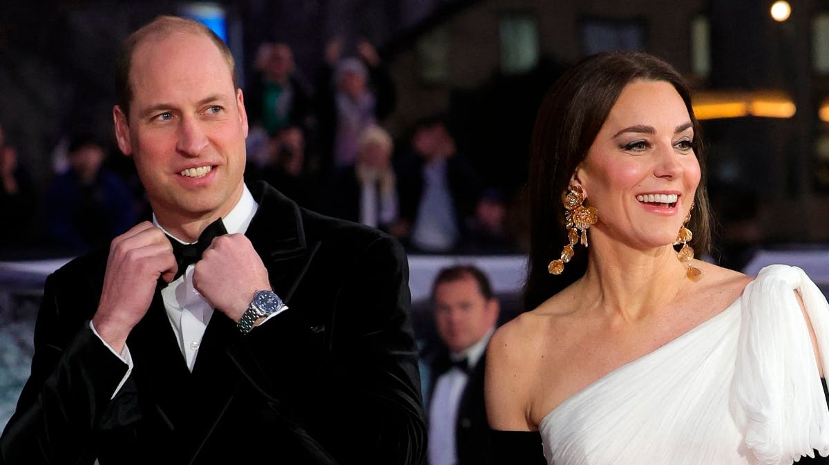 Prins William og prinsesse Catherine til BAFTA-uddelingen i 2023