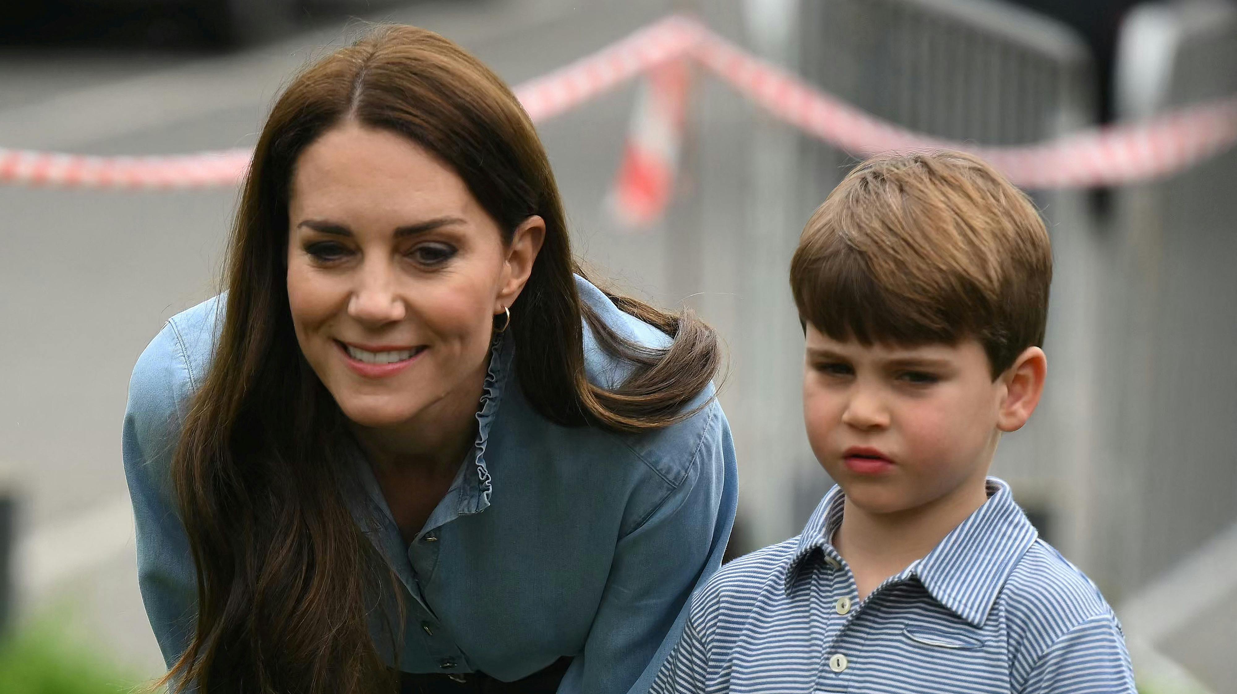 Prinsesse Catherine og prins Louis. 