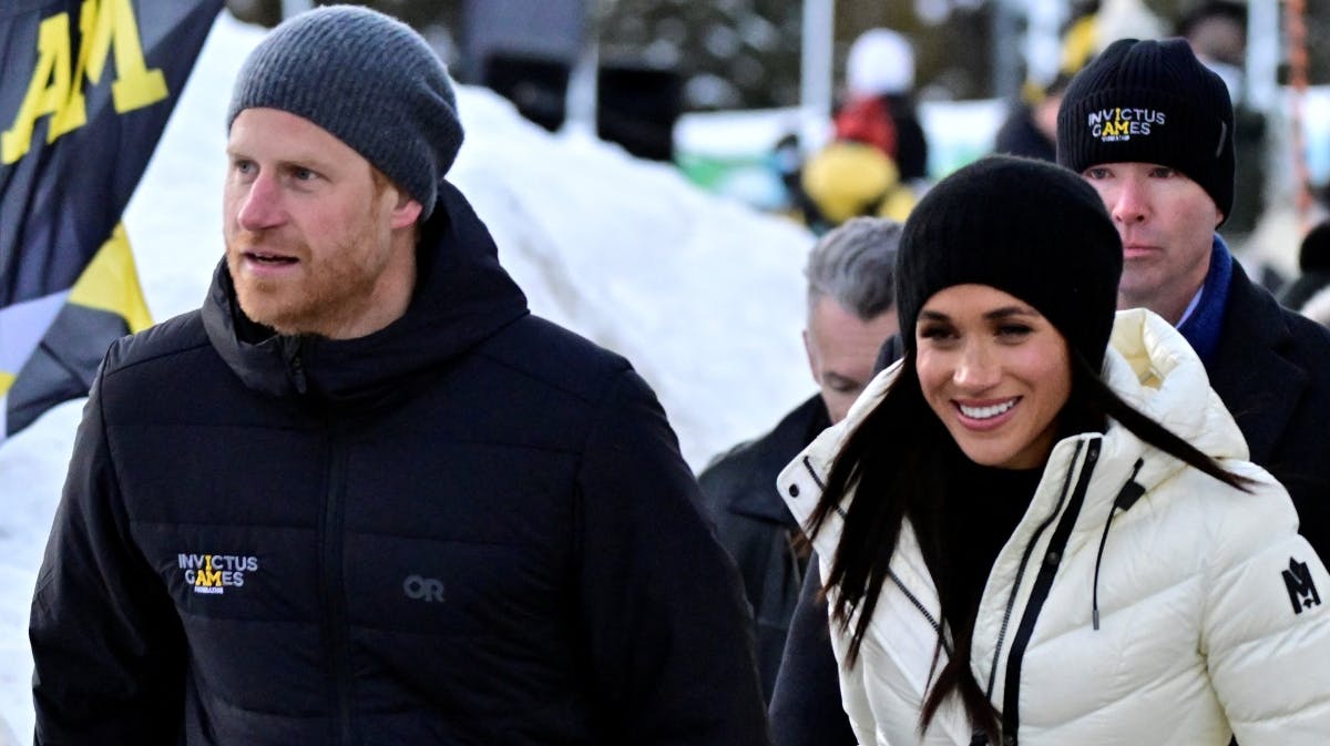 Prins Harry og hertuginde Meghan ved det nylige Invictus Games. 
