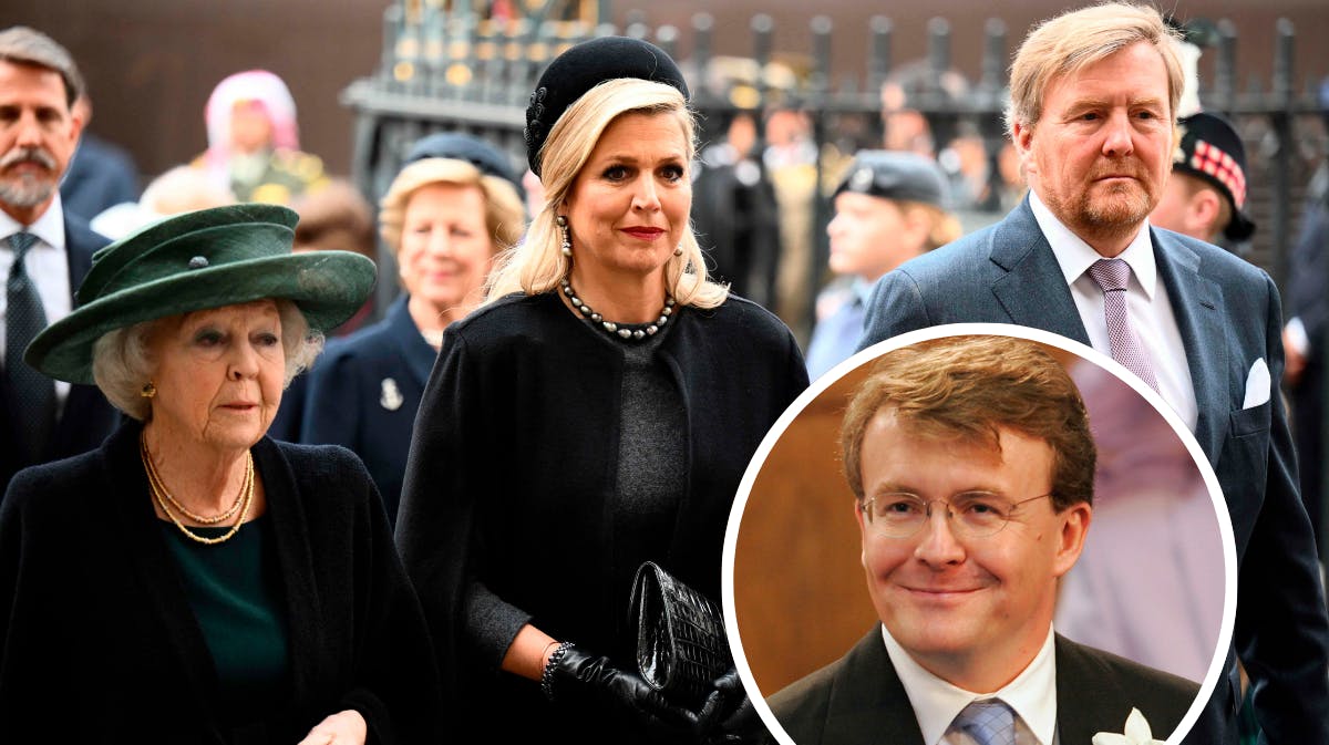 Prinsesse Beatrix, dronning Maxima og kong Willem-Alexander. Indsat foto af prins Johan Friso. 