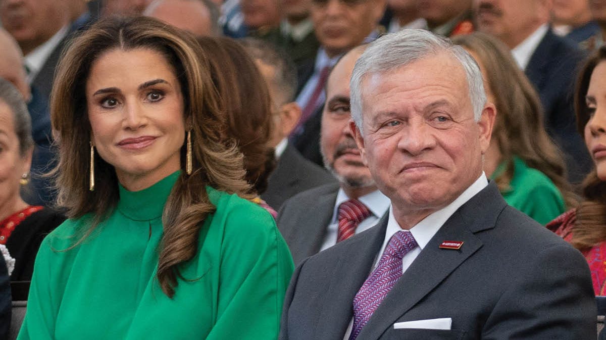 Dronning Rania og kong Abdullah af Jordan. 