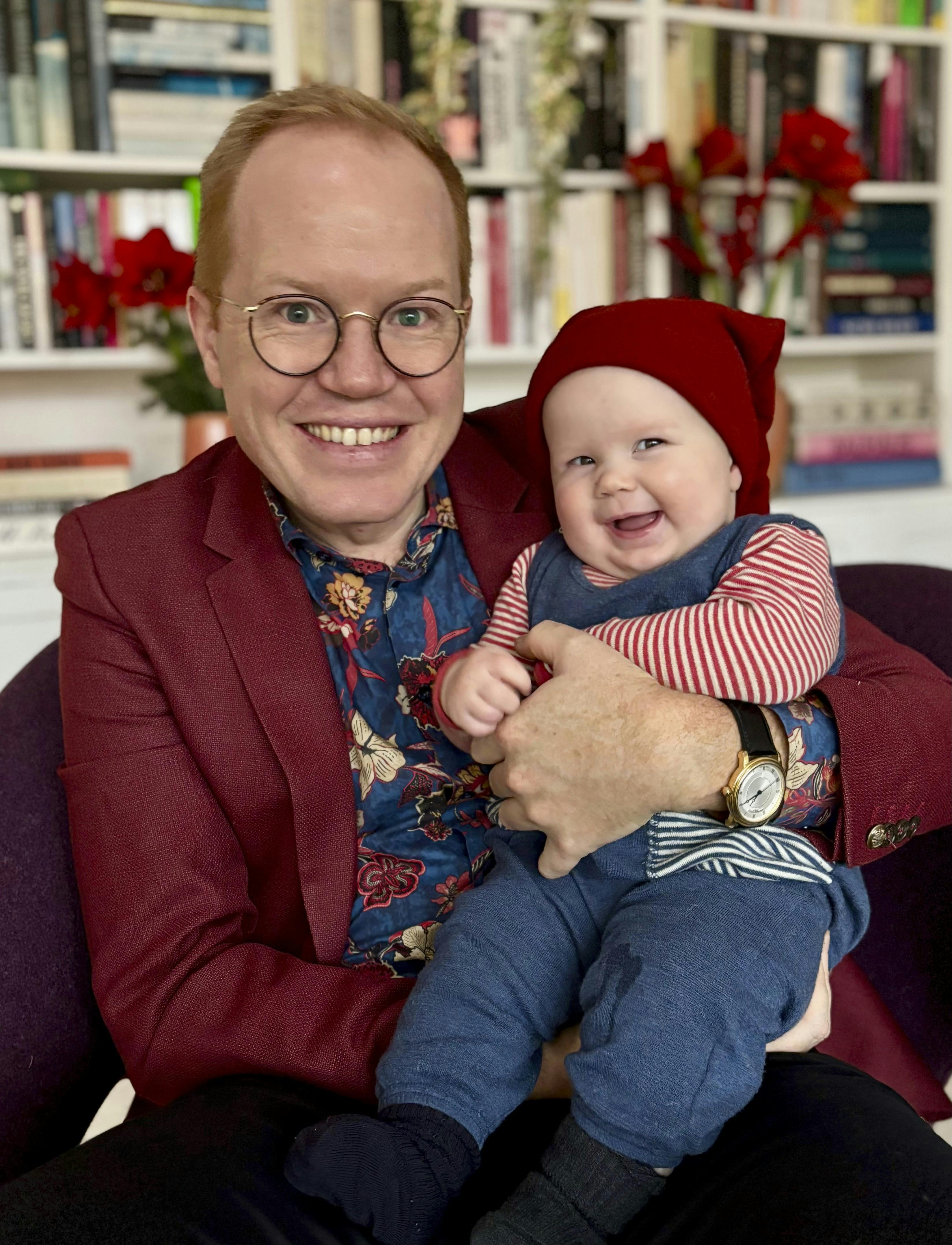 Mathias Hammer med datteren Kirsten