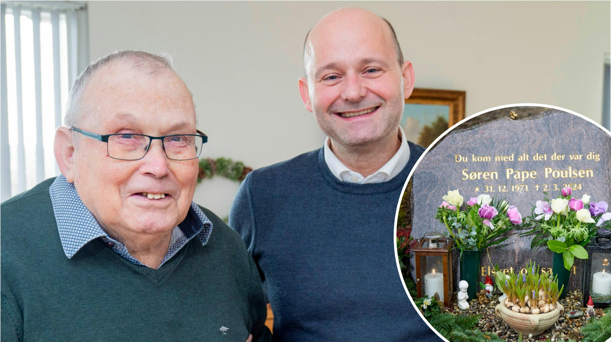 Søren Pape Poulsen med sin far, Svend.