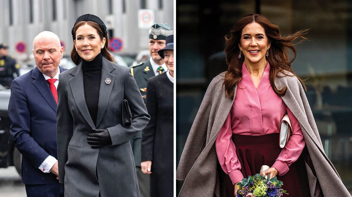 Dronning Mary til gudstjeneste mandag og EliteForsk Prisen 2025 tirsdag.