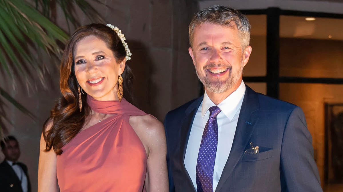 Dronning Mary og kong Frederik.