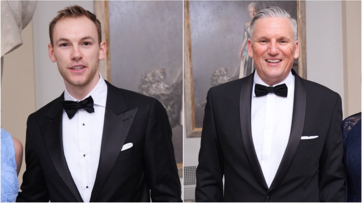 Mathias Gidsel og Nicolaj Jacobsen.