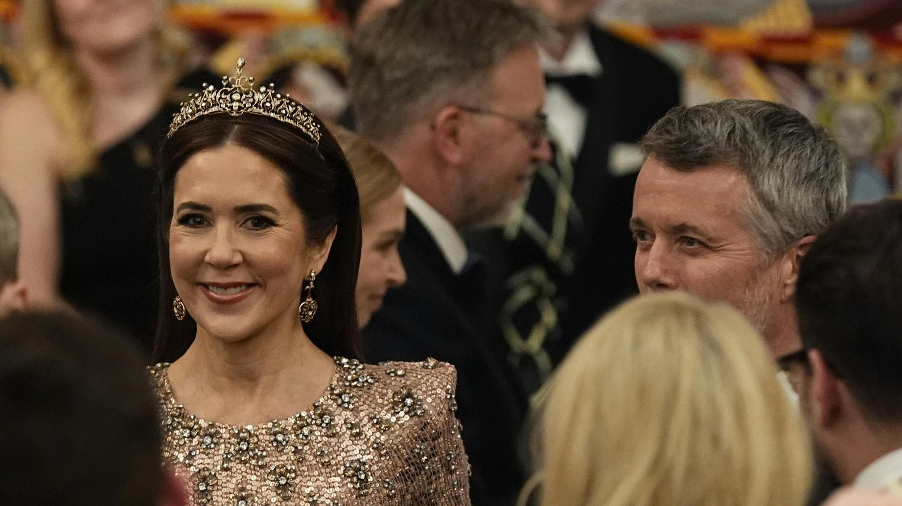 Dronning Mary og kong Frederik.