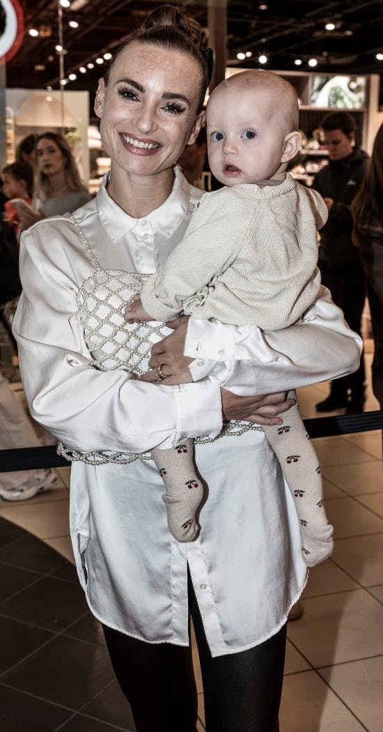 Claudia rex med datteren Aurora.