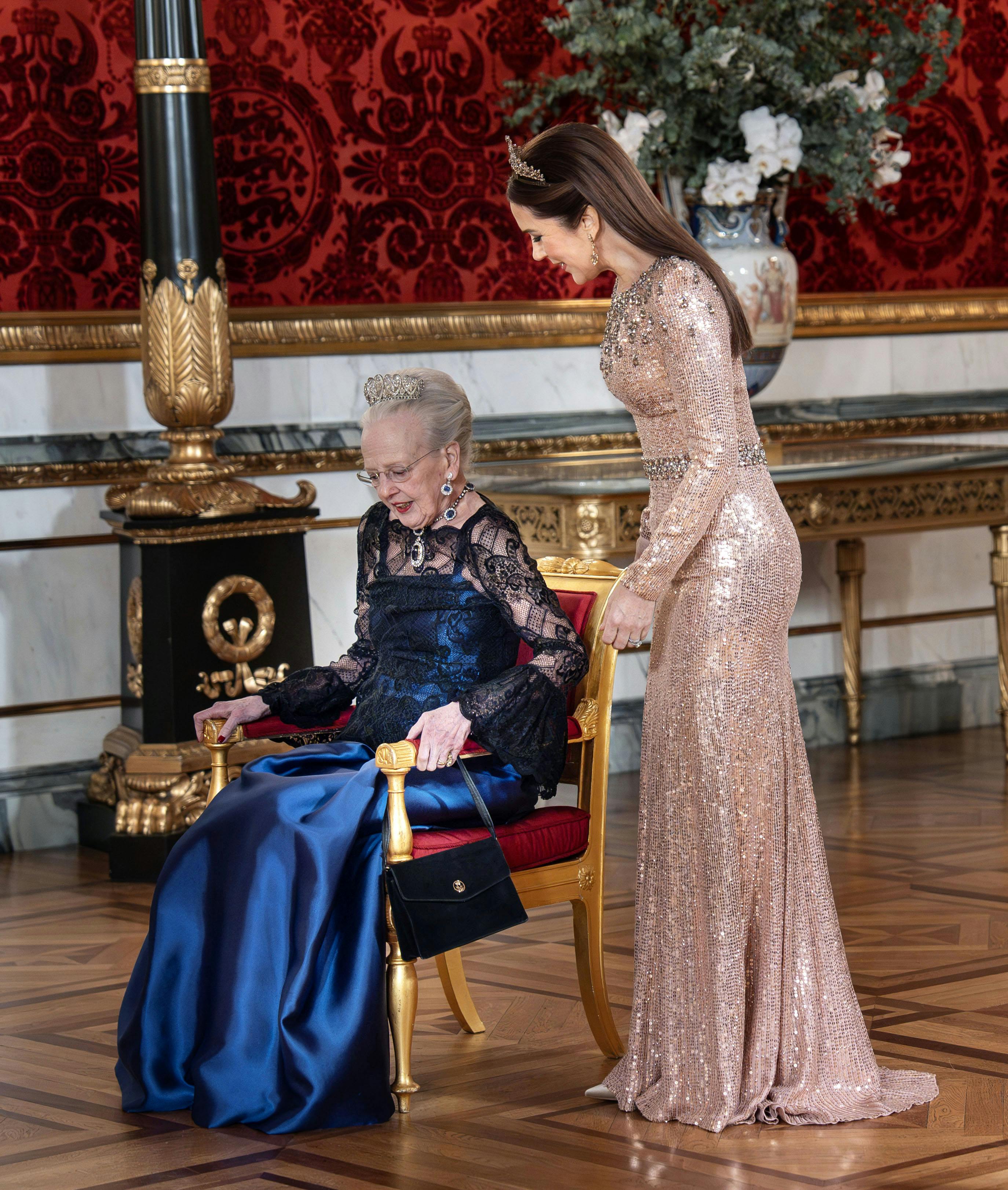 Dronning Margrethe og dronning Mary