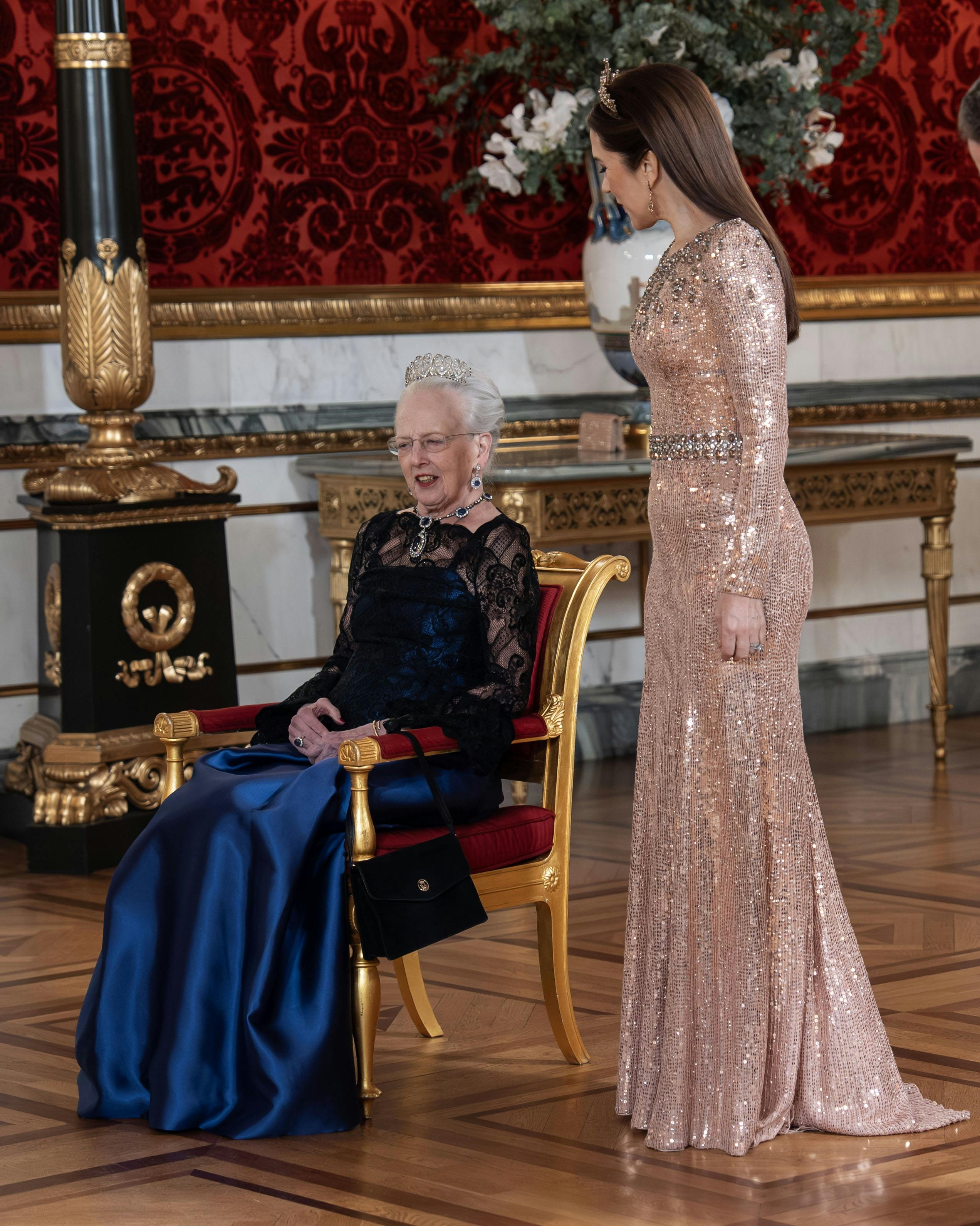 Dronning Margrethe og dronning Mary