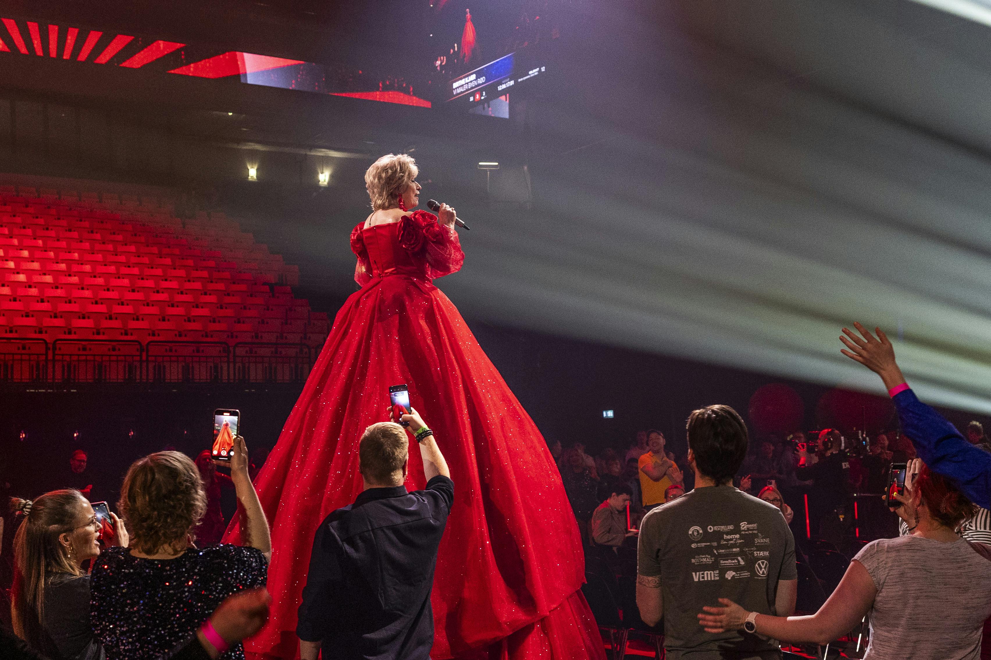 Birthe Kjær ved Dansk Melodi Grand Prix 2025.