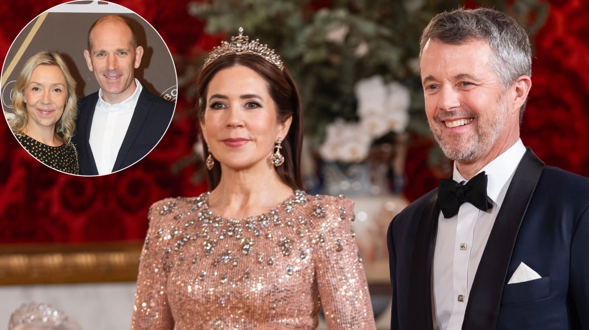 Dronning Mary og kong Frederik samt Trine og Michael Mørkøv. 