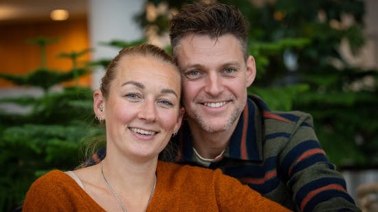 Nanna Brandt og hendes mand Frederik.