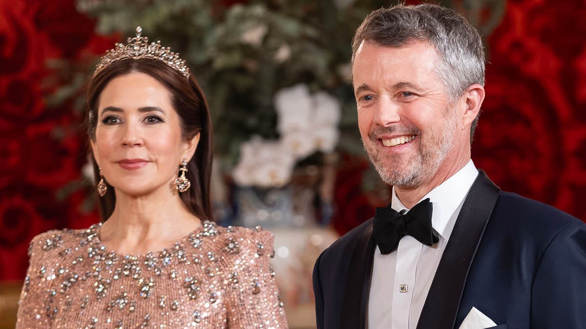 Dronning Mary og kong Frederik.