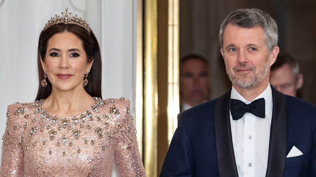 Dronning Mary og kong Frederik.