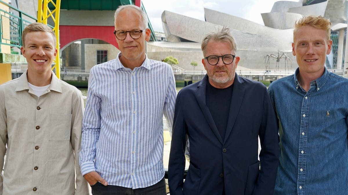 Emil Vinjebo, Dennis Ritter, Rolf Sørensen og Christian Moberg