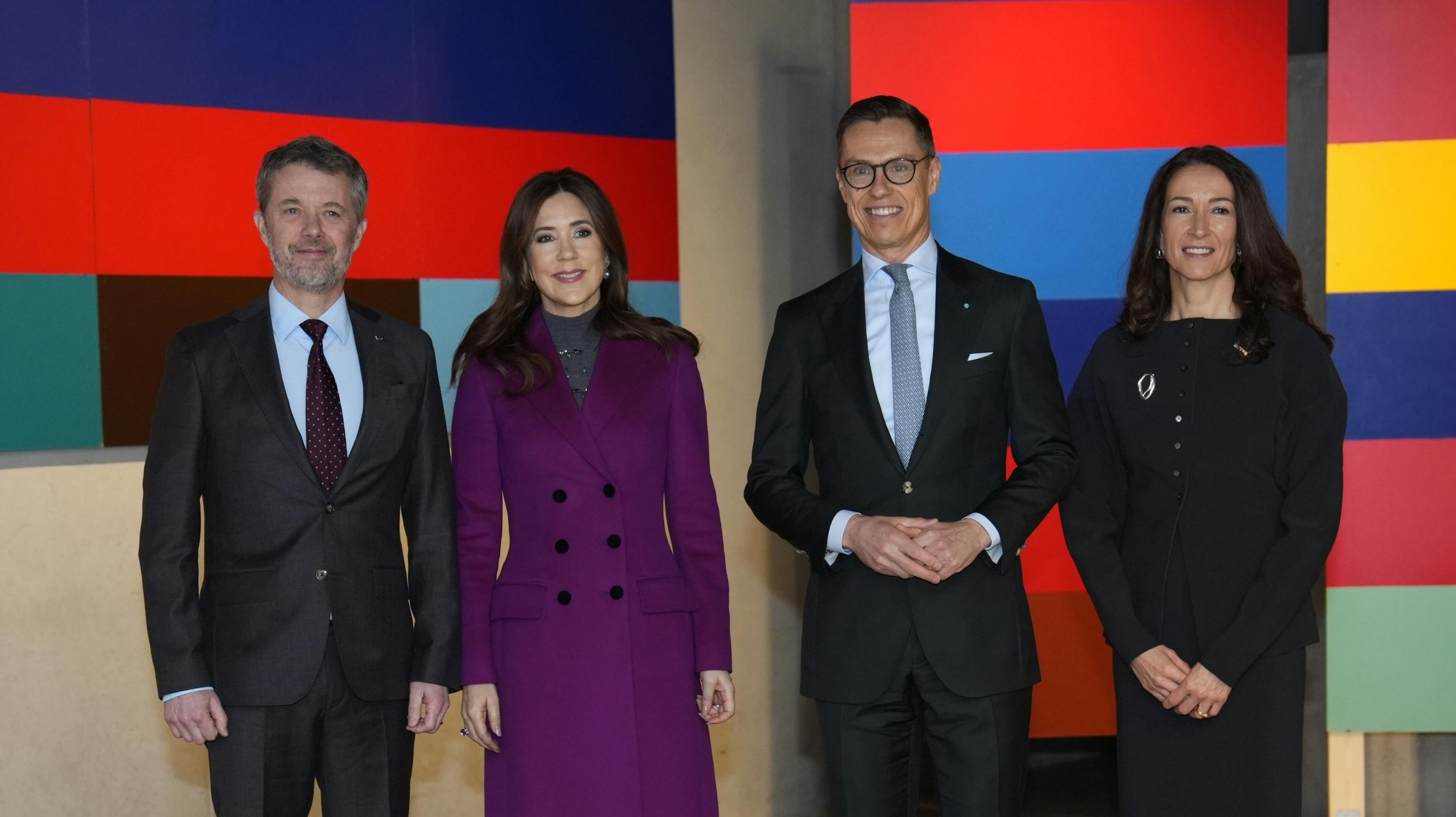 Kongeparret med det finske præsidentpar.