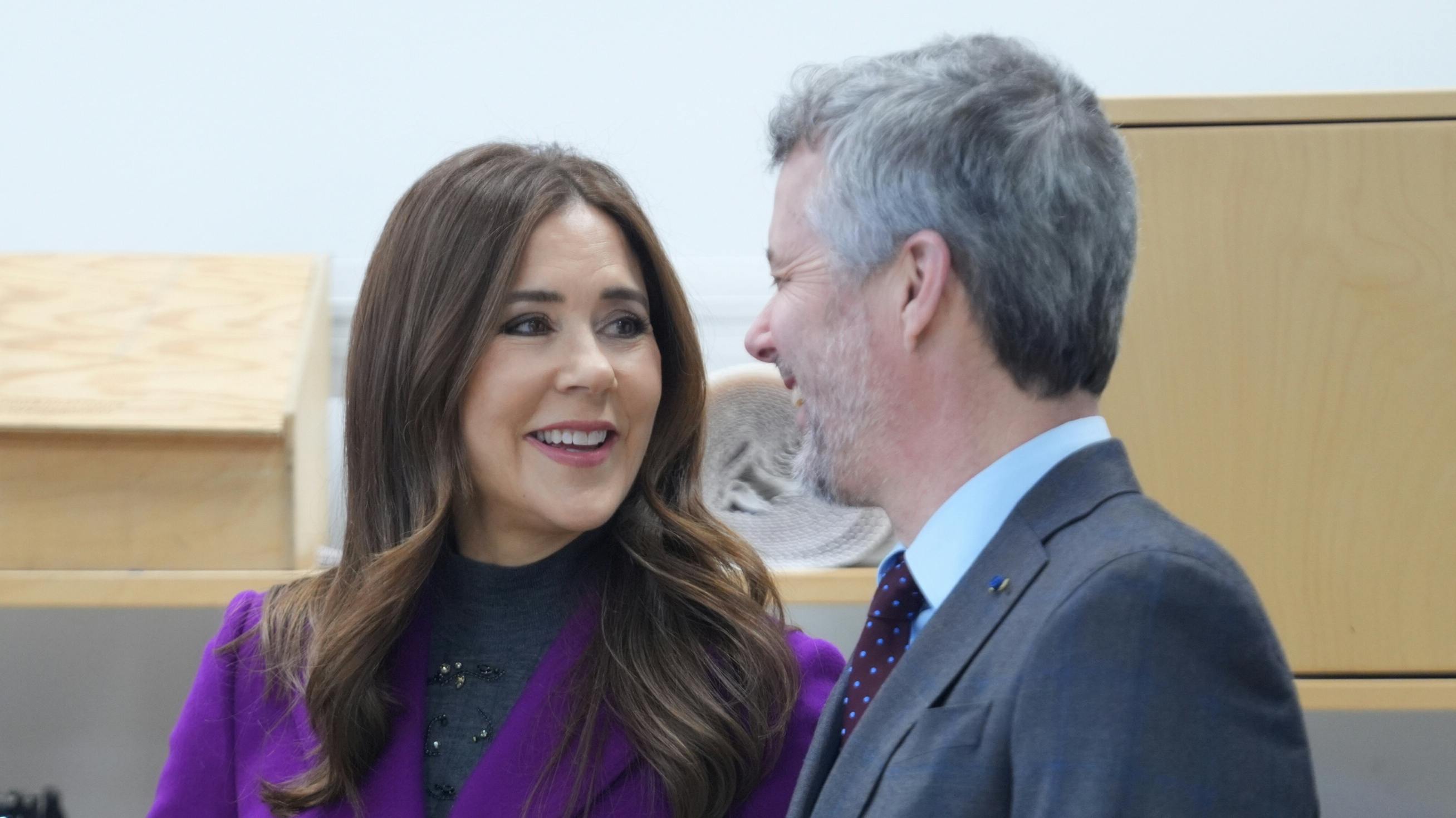 Dronning Mary og kong Frederik.