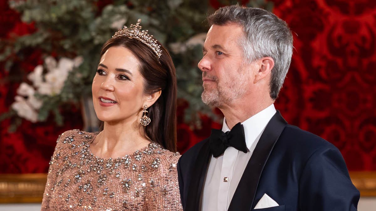 Dronning Mary og kong Frederik.