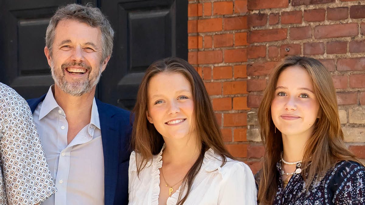 Kong Frederik, prinsesse Isabella og prinsesse Josephine.