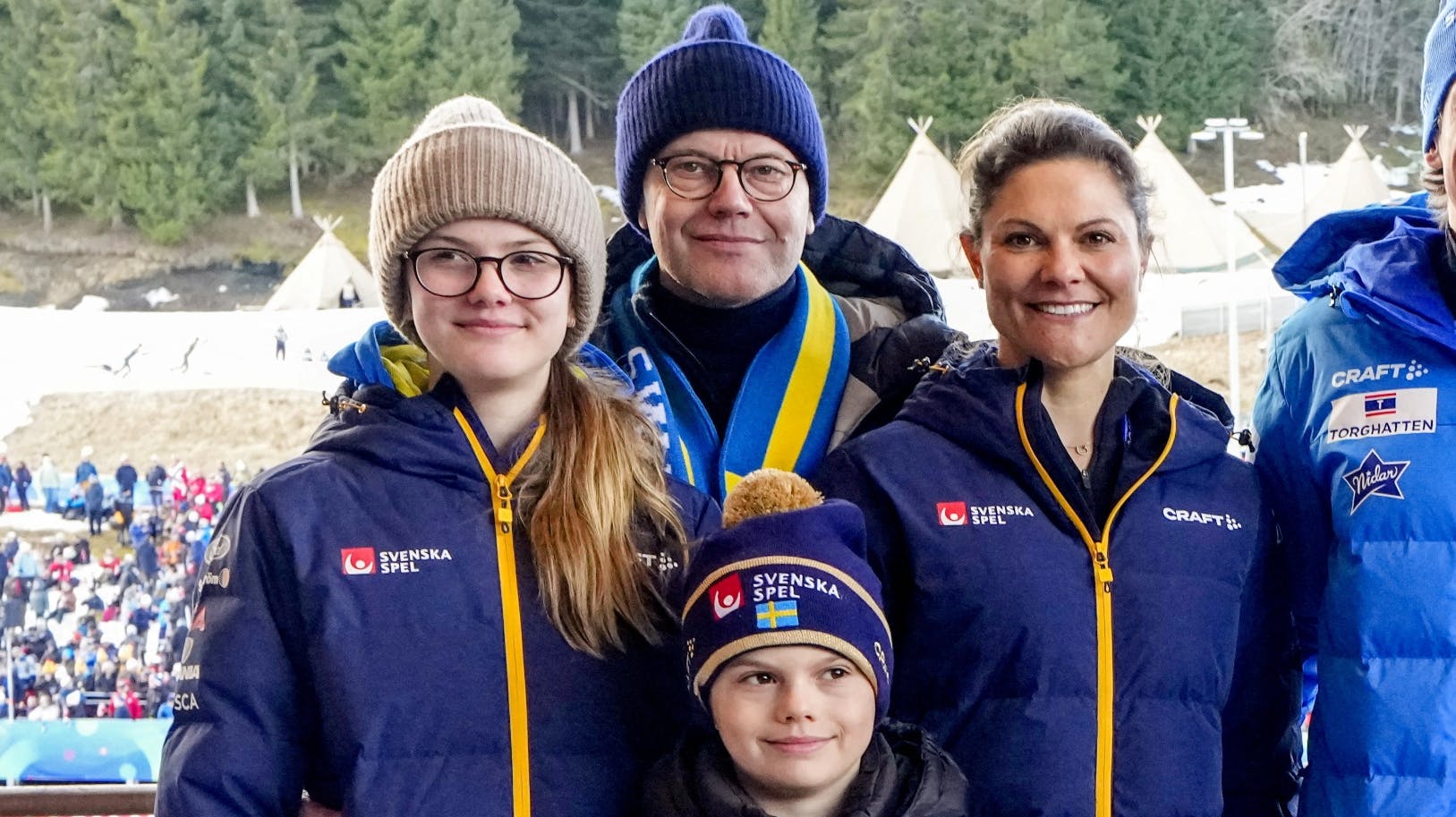 Den svenske kronprinsessefamilie. 