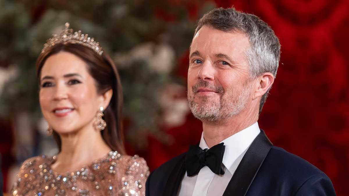 Dronning Mary og kong Frederik.