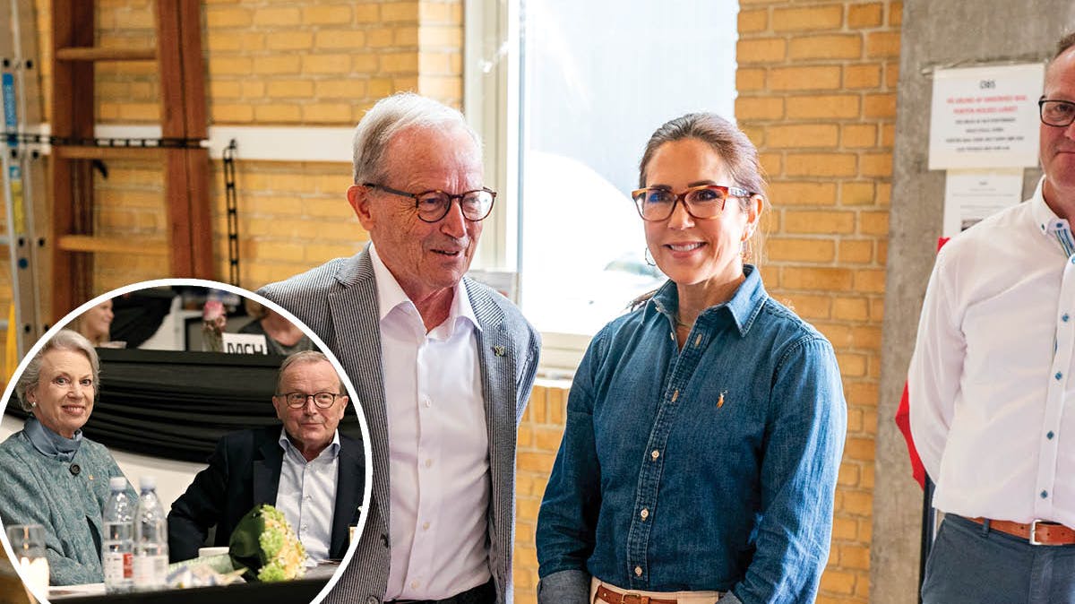 Kjeld Kirk Kristiansen med dronning Mary og prinsesse Benedikte.