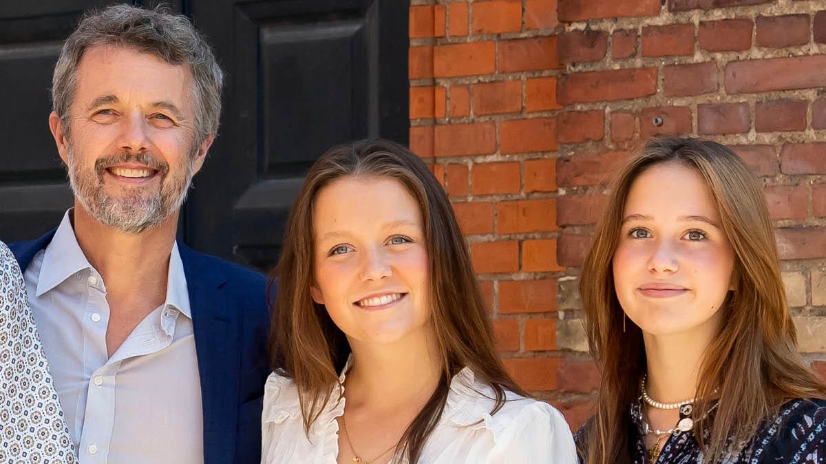 Kong Frederik, prinsesse Isabella og prinsesse Josephine.