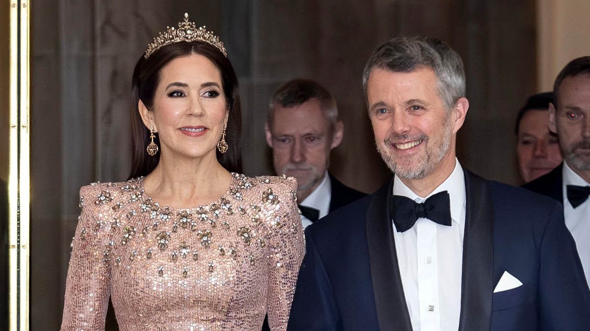 Dronning Mary og kong Frederik.