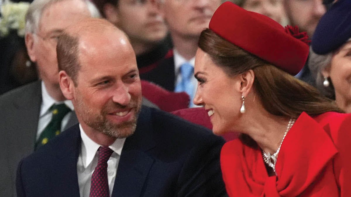 Prins William og hertuginde Catherine.