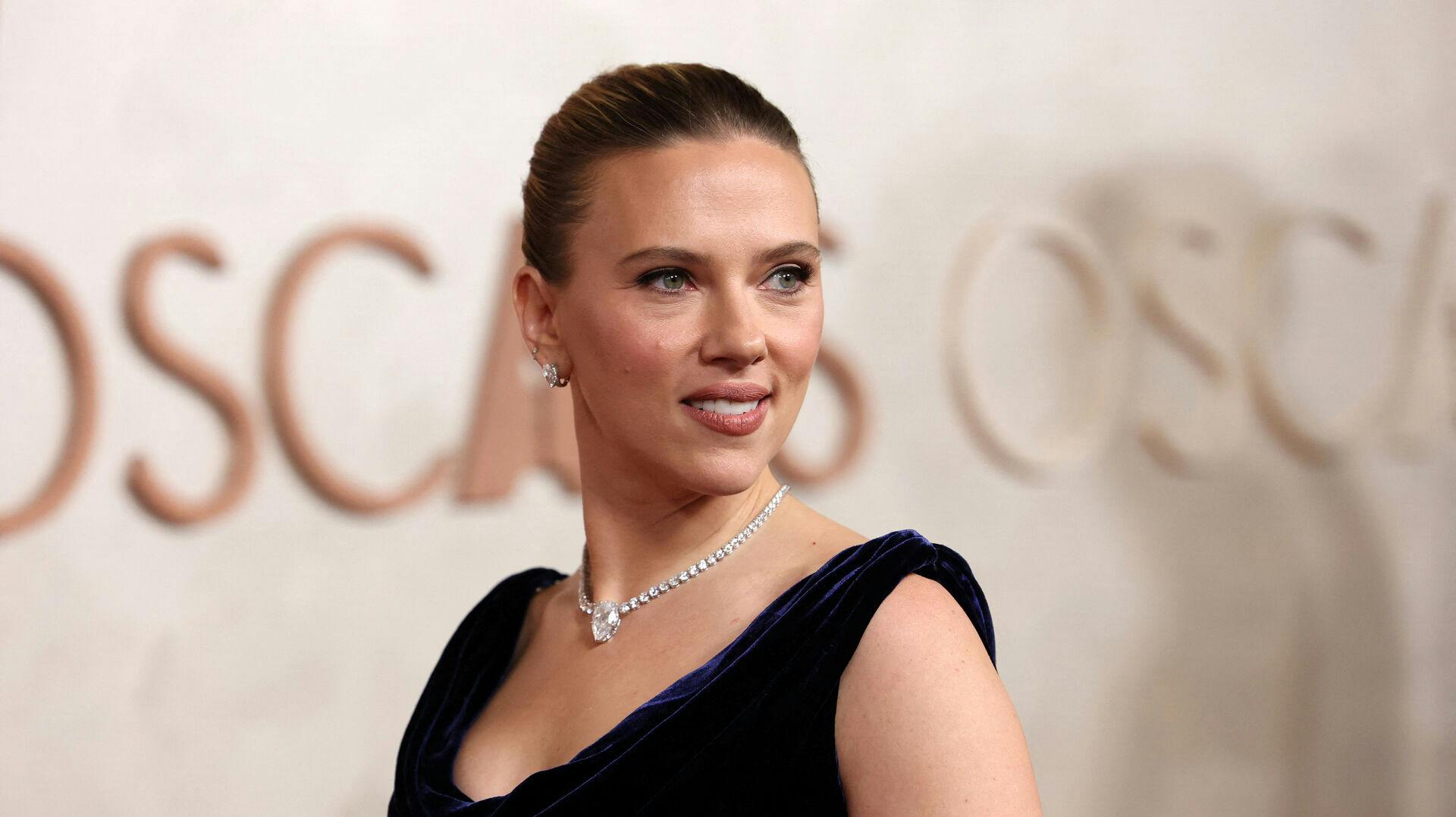 Scarlett Johansson til Oscars 2025.