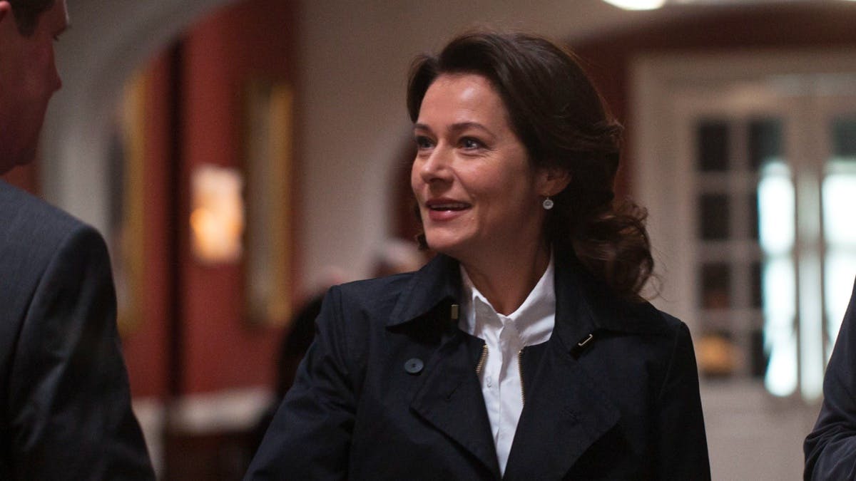 Sidse Babett Knudsen som Birgitte Nyborg i "Borgen".