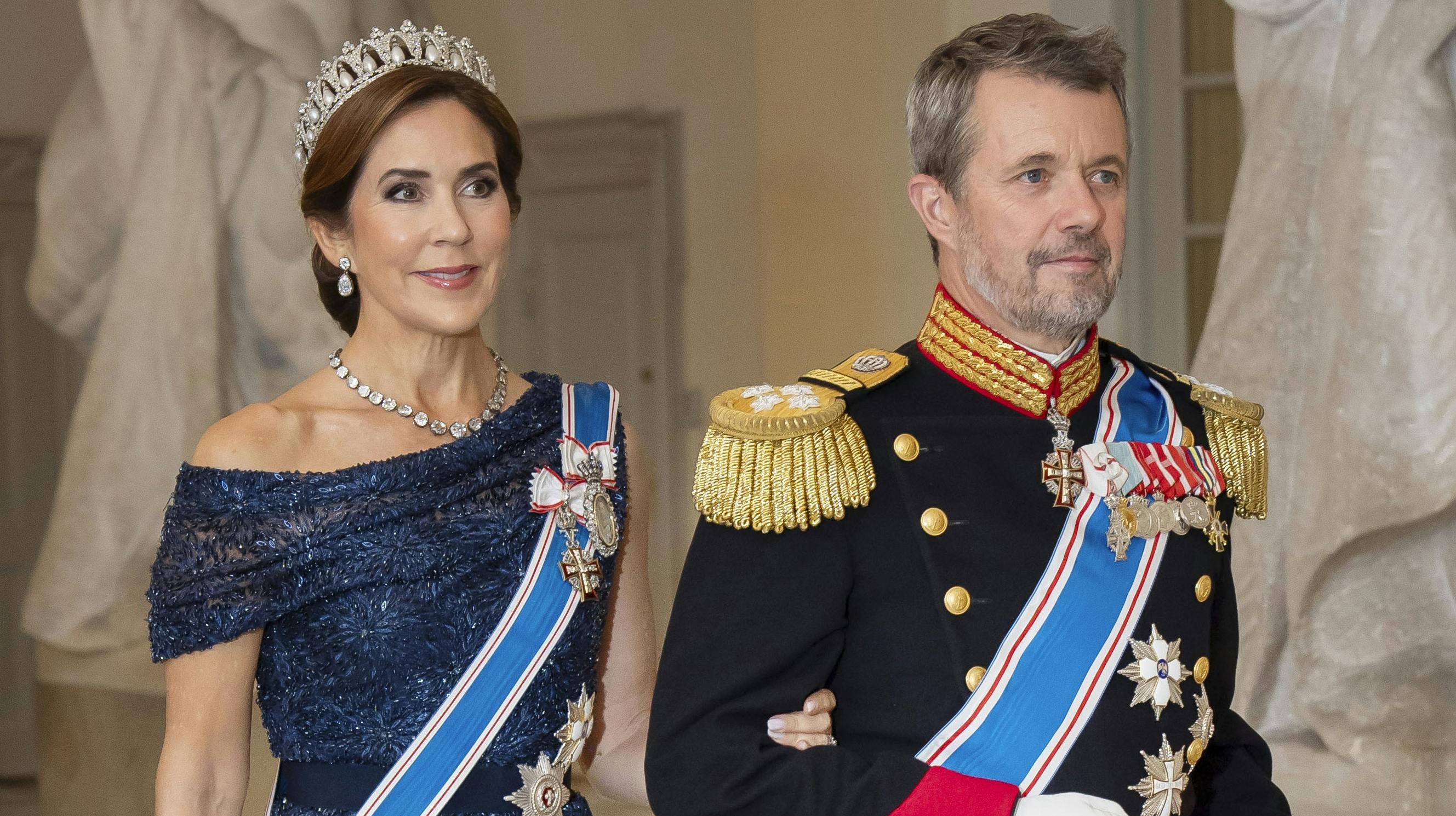 Dronning Mary og kong Frederik. 
