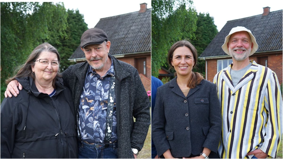 Charlotte og Tonny samt Line Franck og Kalle Thesbjerg fra "I hus til halsen".