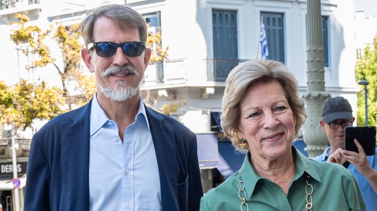 Pavlos de Greece og dronning Anne-Marie 