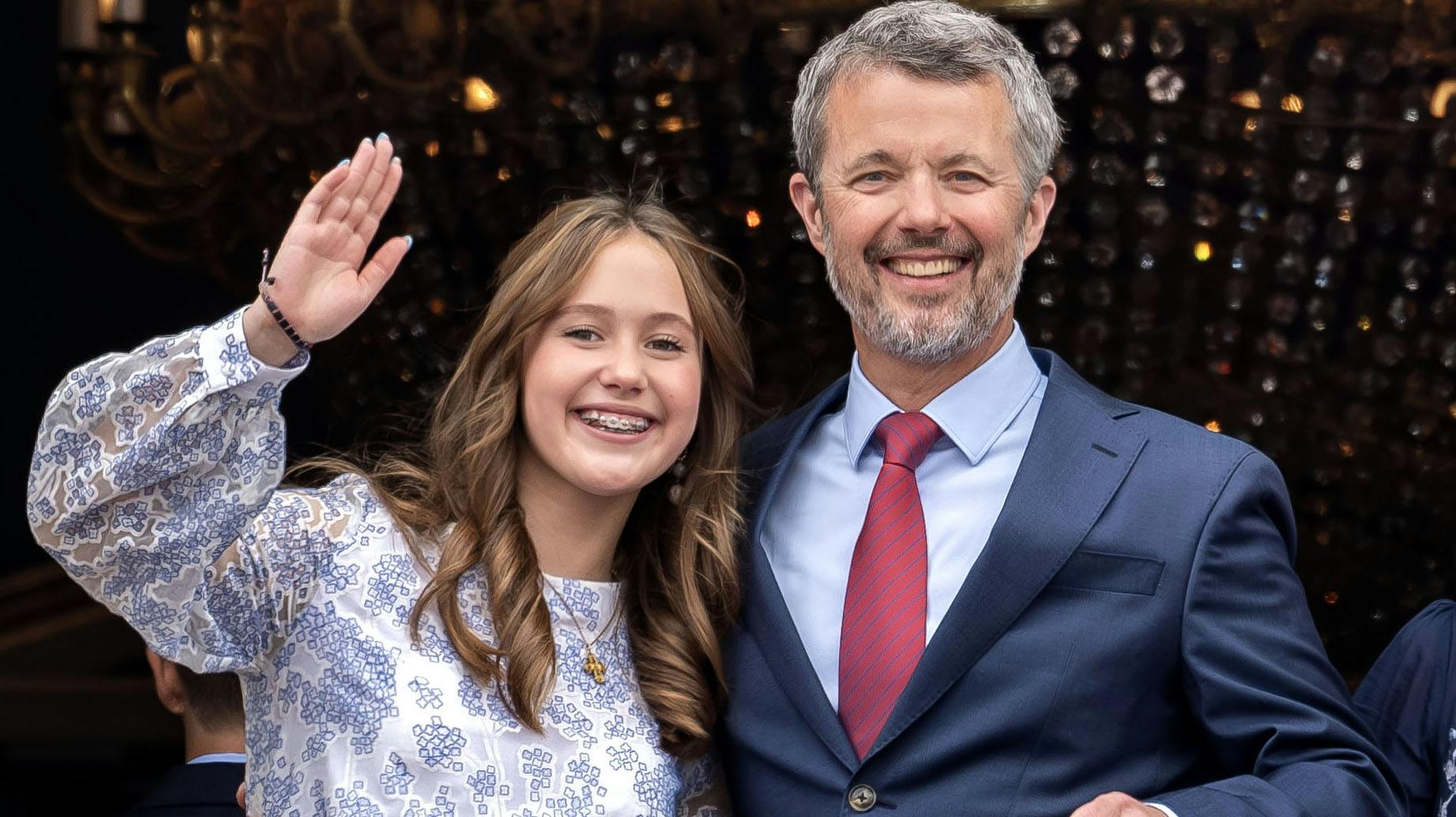 Prinsesse Josephine og kong Frederik. 