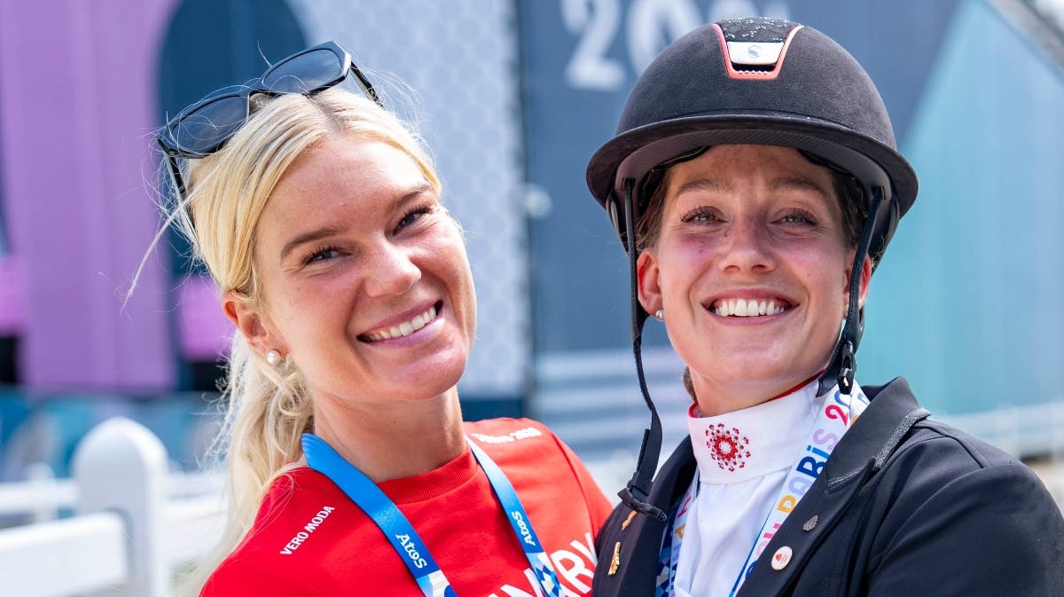 Cathrine og Rasmine Laudrup-Dufour.