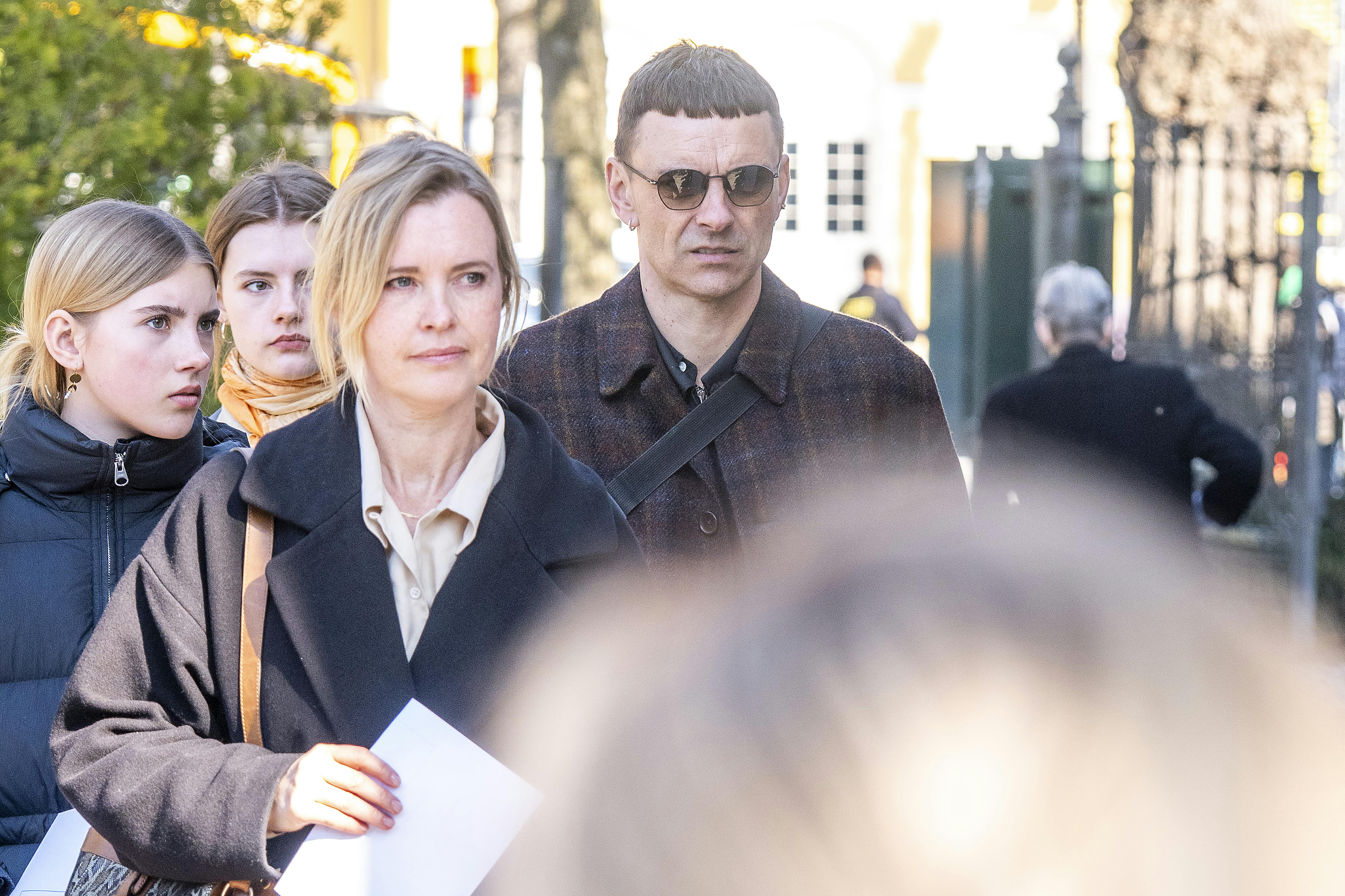 Simon Kvamm og familien ved Frederiksberg Kirke