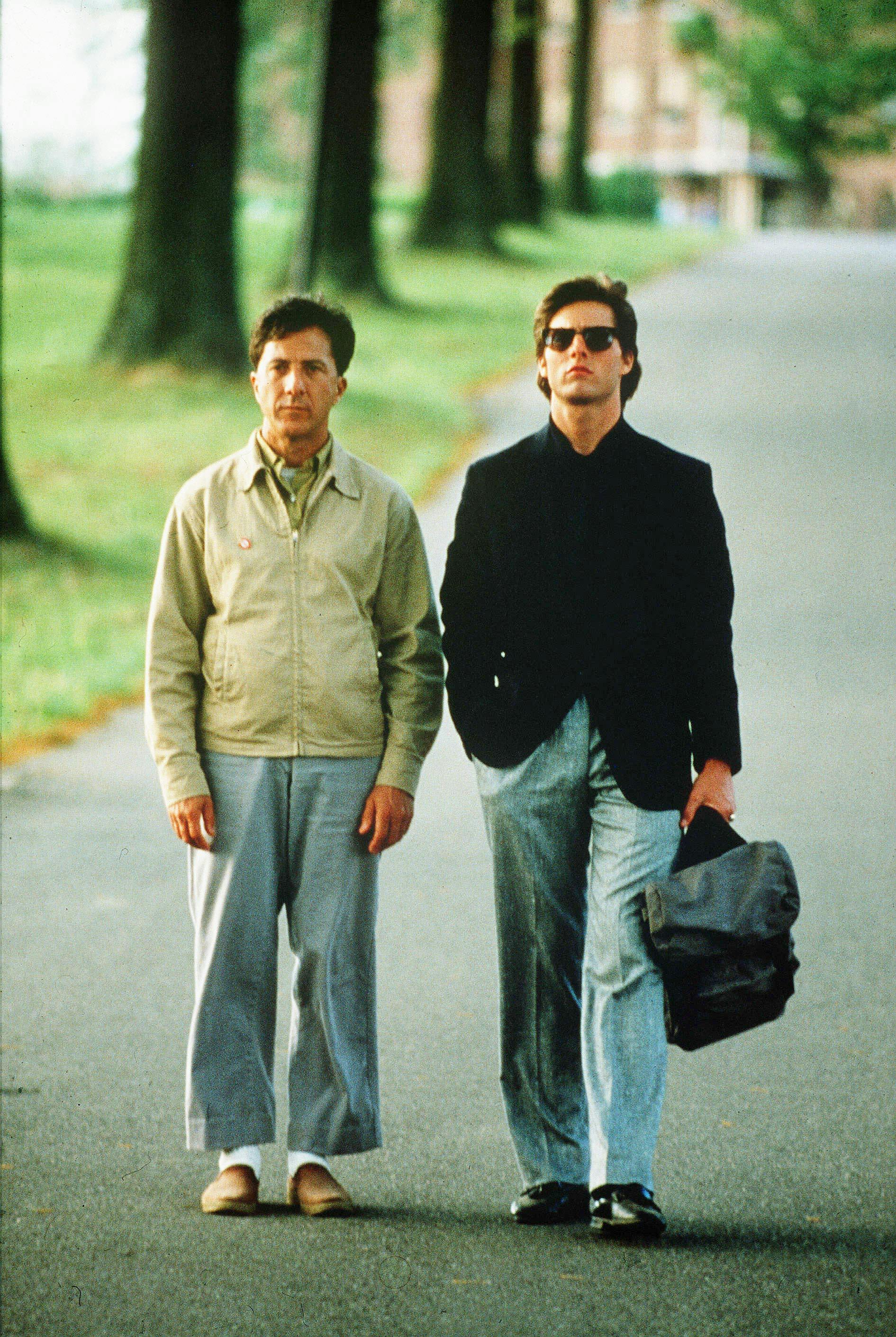 Dustin Hoffman og Tom Cruise i Rain man fra 1988