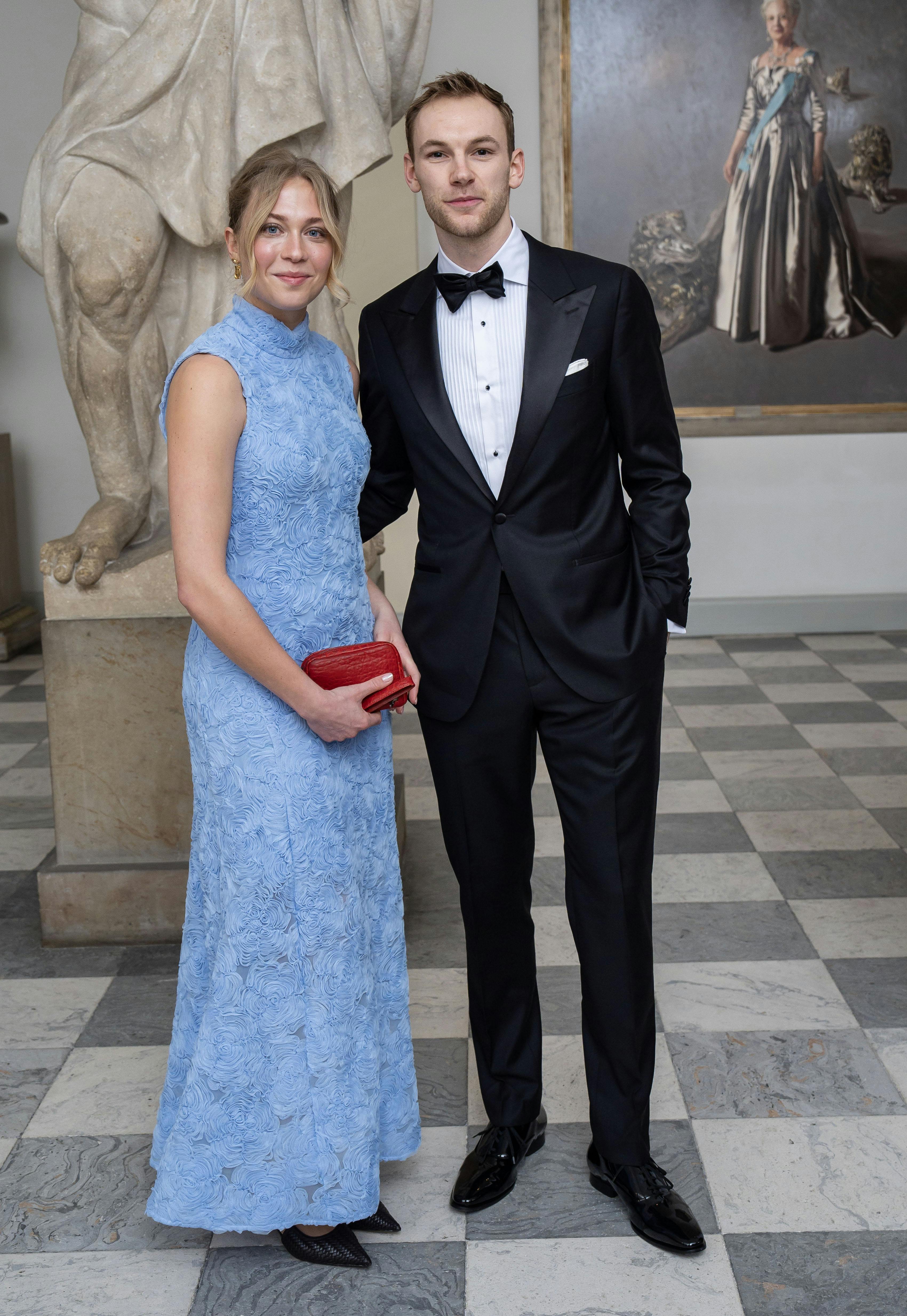 Mathias Gidsel og kæresten Katrine Kirkelund
