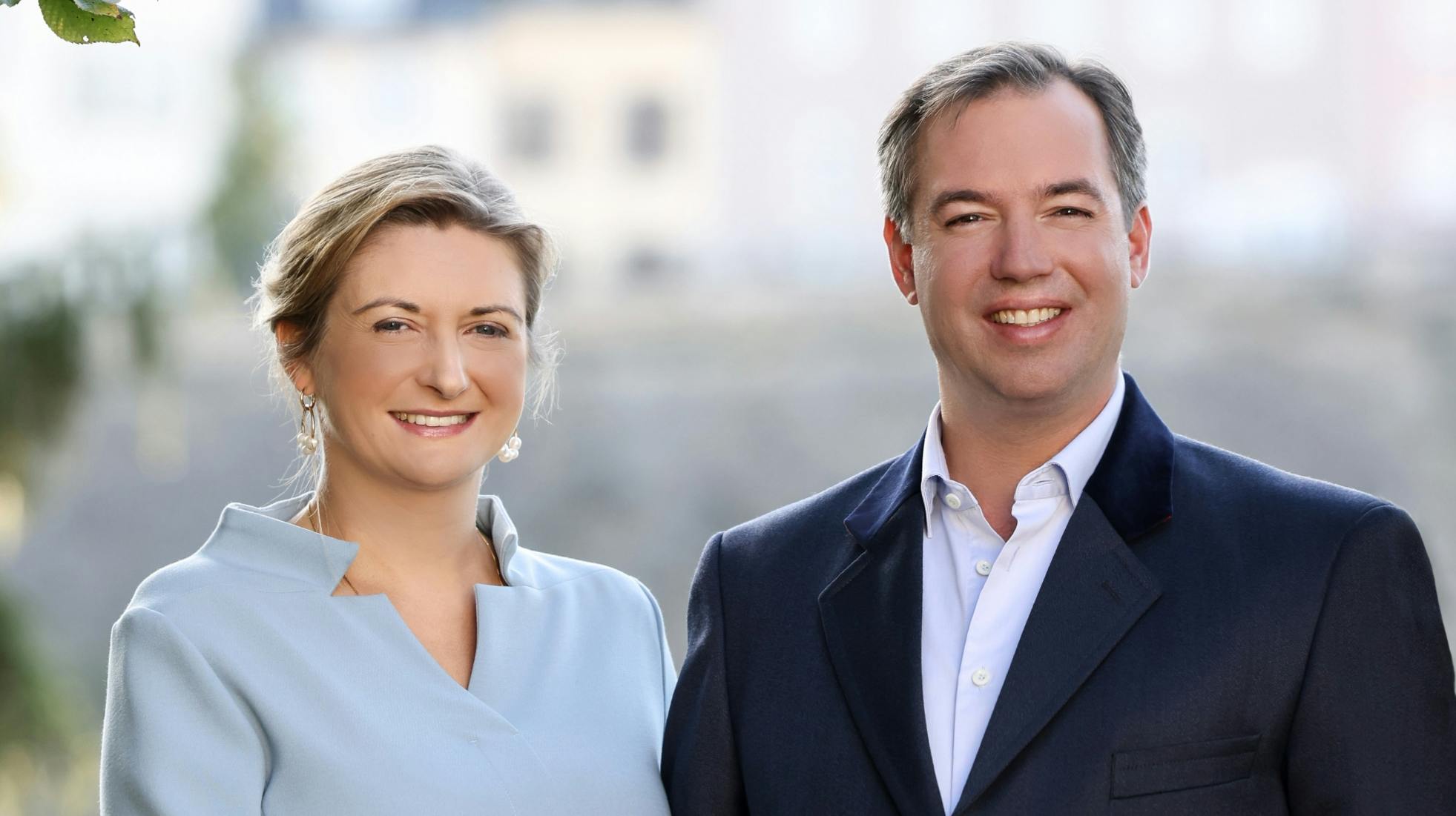 Arvestorhertug Guillaume og arvestorhertuginde Stéphanie