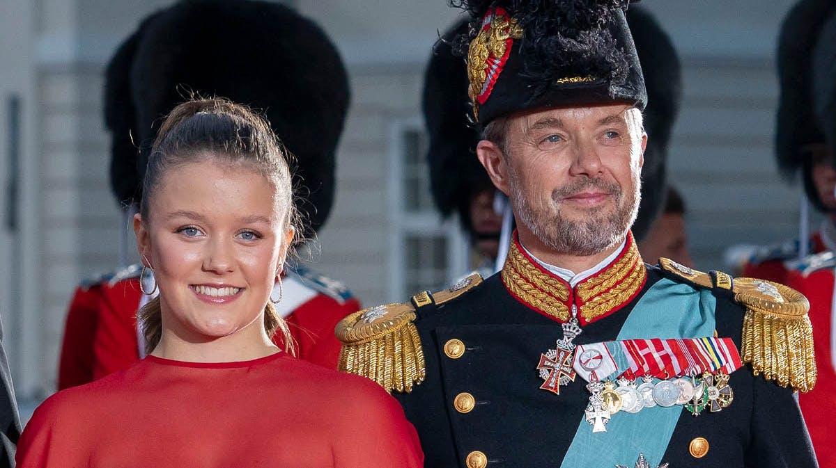 Prinsesse Isabella og kong Frederik.