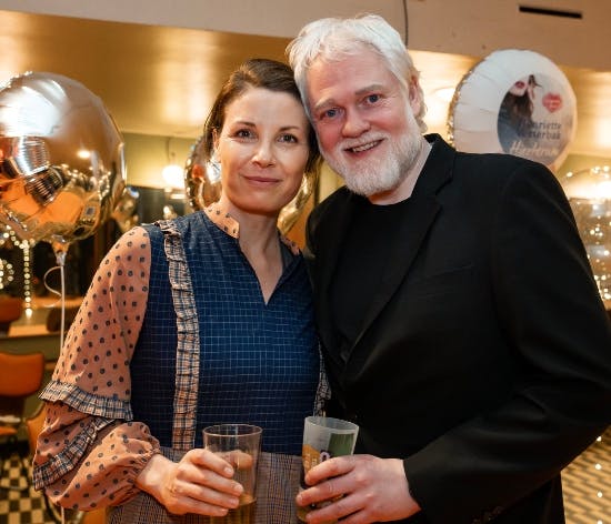 Esben Dalgaard med sin kone, Charlotte Dalgaard Larsen.